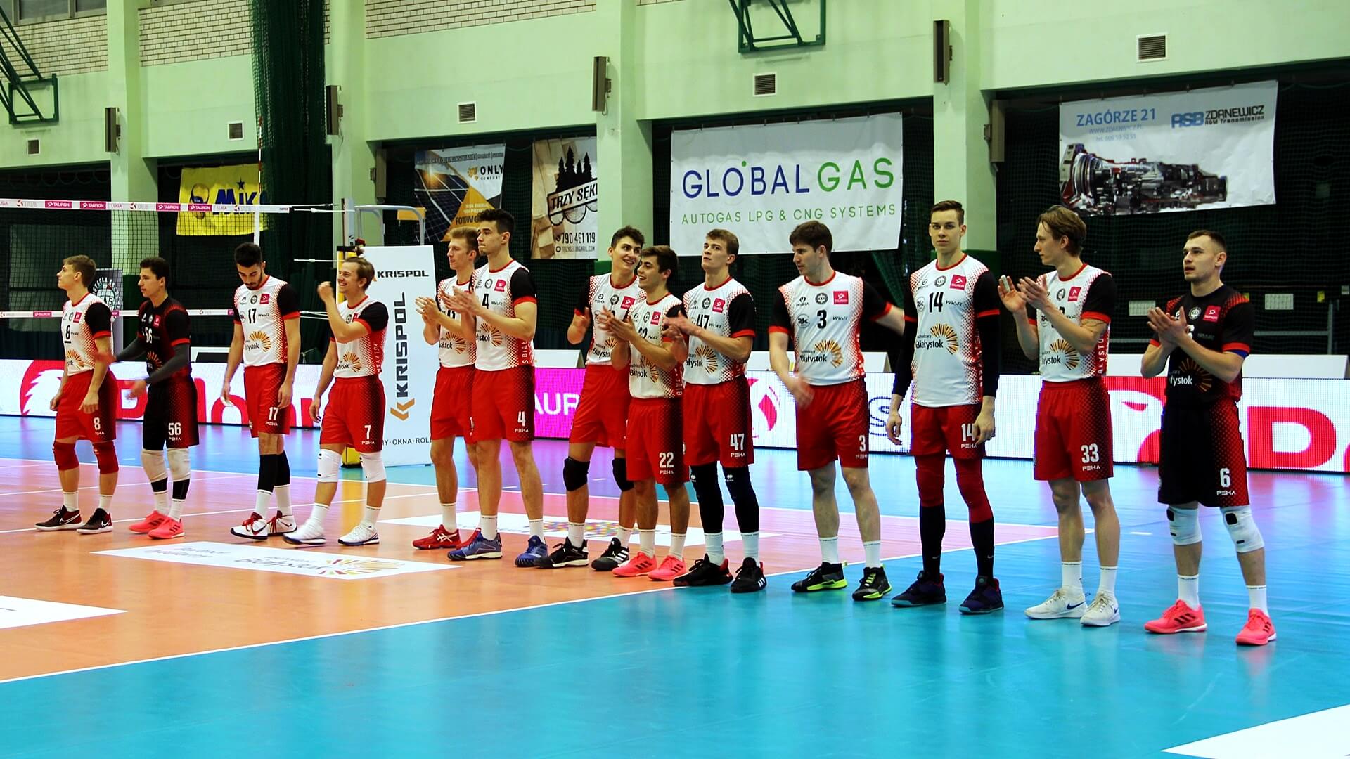 Siatkarze BAS-u Białystok wygrywają z Olimpią Sulęcin 3:1 – i wciąż mają szansę na utrzymanie w 1. lidze