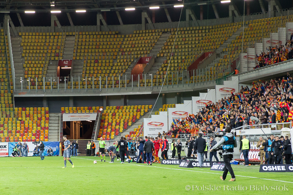 Kibiców Legii nie wpuszczono na mecz z Jagiellonią w Białymstoku - Ekstraklasa żąda wyjaśnień