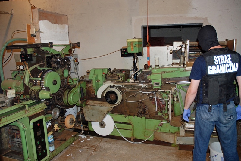 Kolejną fabrykę nielegalnych papierosów zlikwidowali podlascy strażnicy graniczni