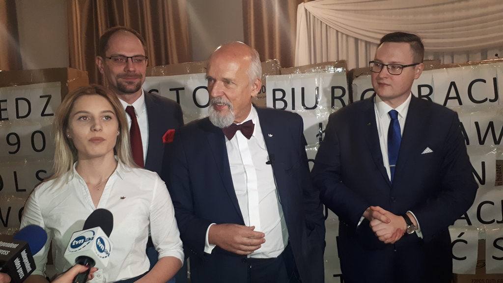 Janusz Korwin-Mikke przyjechał do województwa podlaskiego na spotkania ze swoimi sympatykami