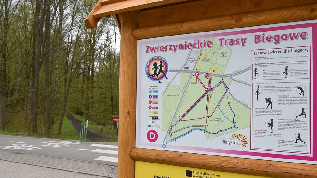 Wirtualny bieg po białostockich lasach