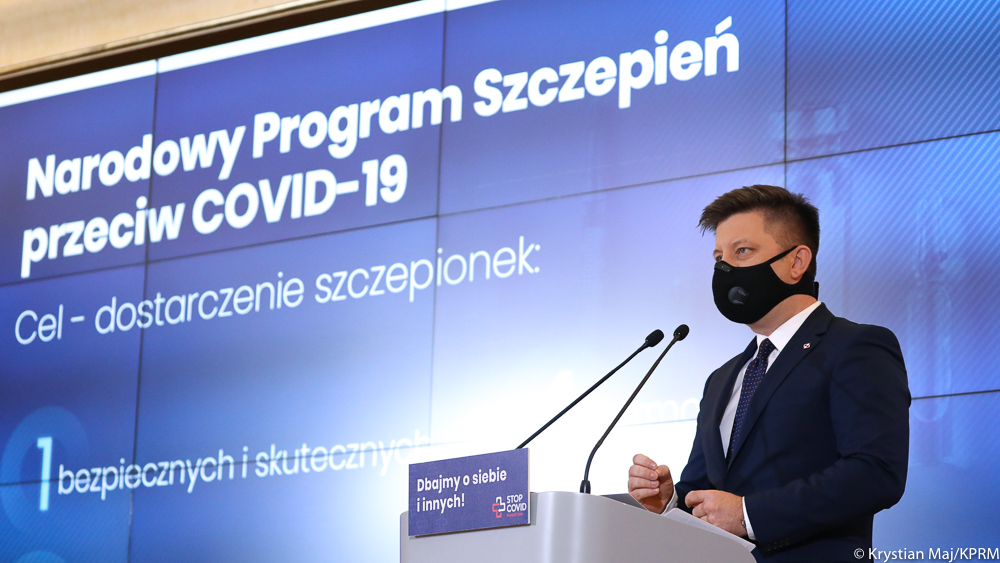 Dworczyk: celem Narodowego Programu Szczepień przeciw Covid-19 jest doprowadzenie w 2021 r. do odporności populacji