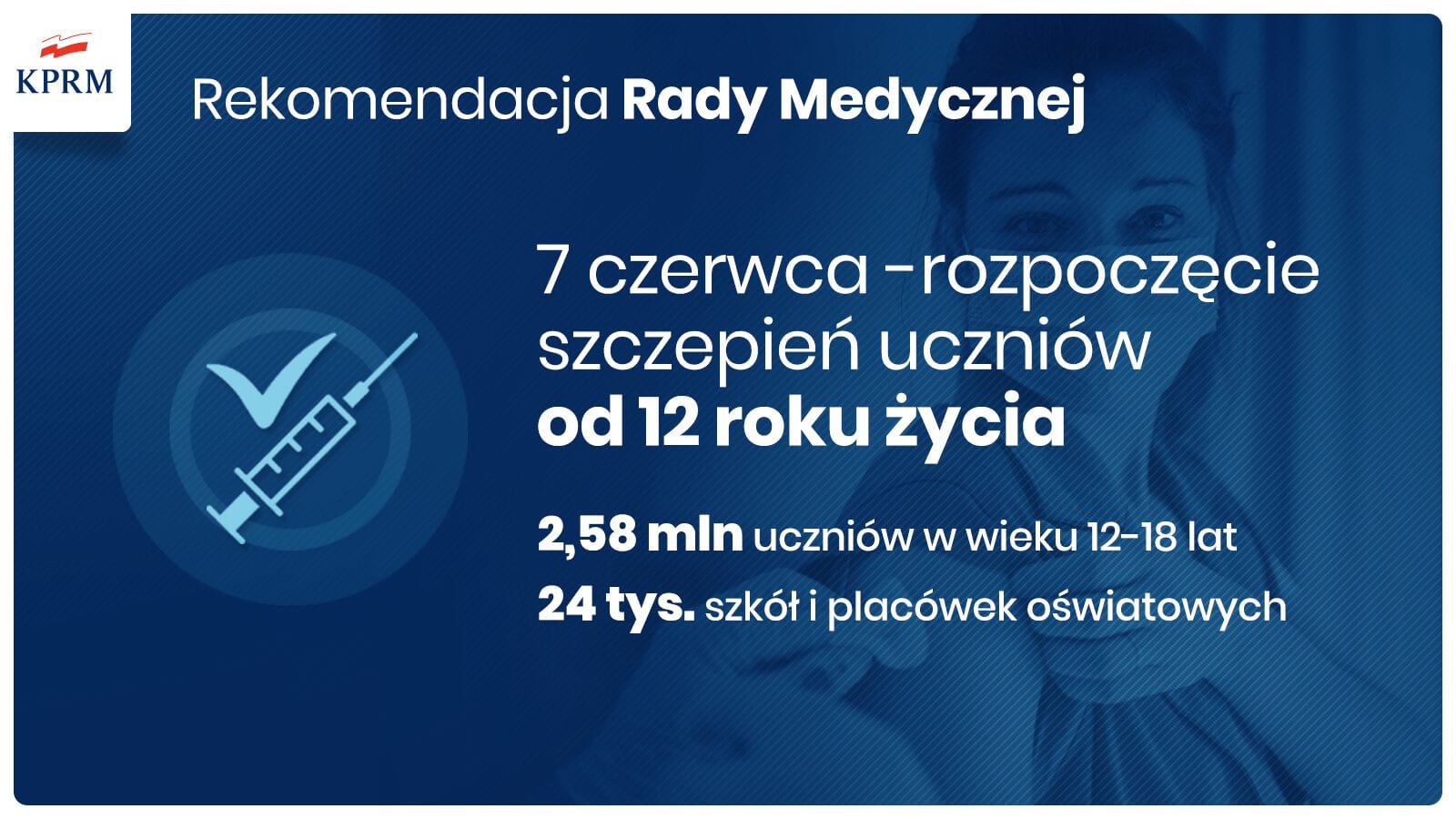Można już rejestrować i zaszczepić przeciw COVID-19 dzieci, które ukończyły 12 lat