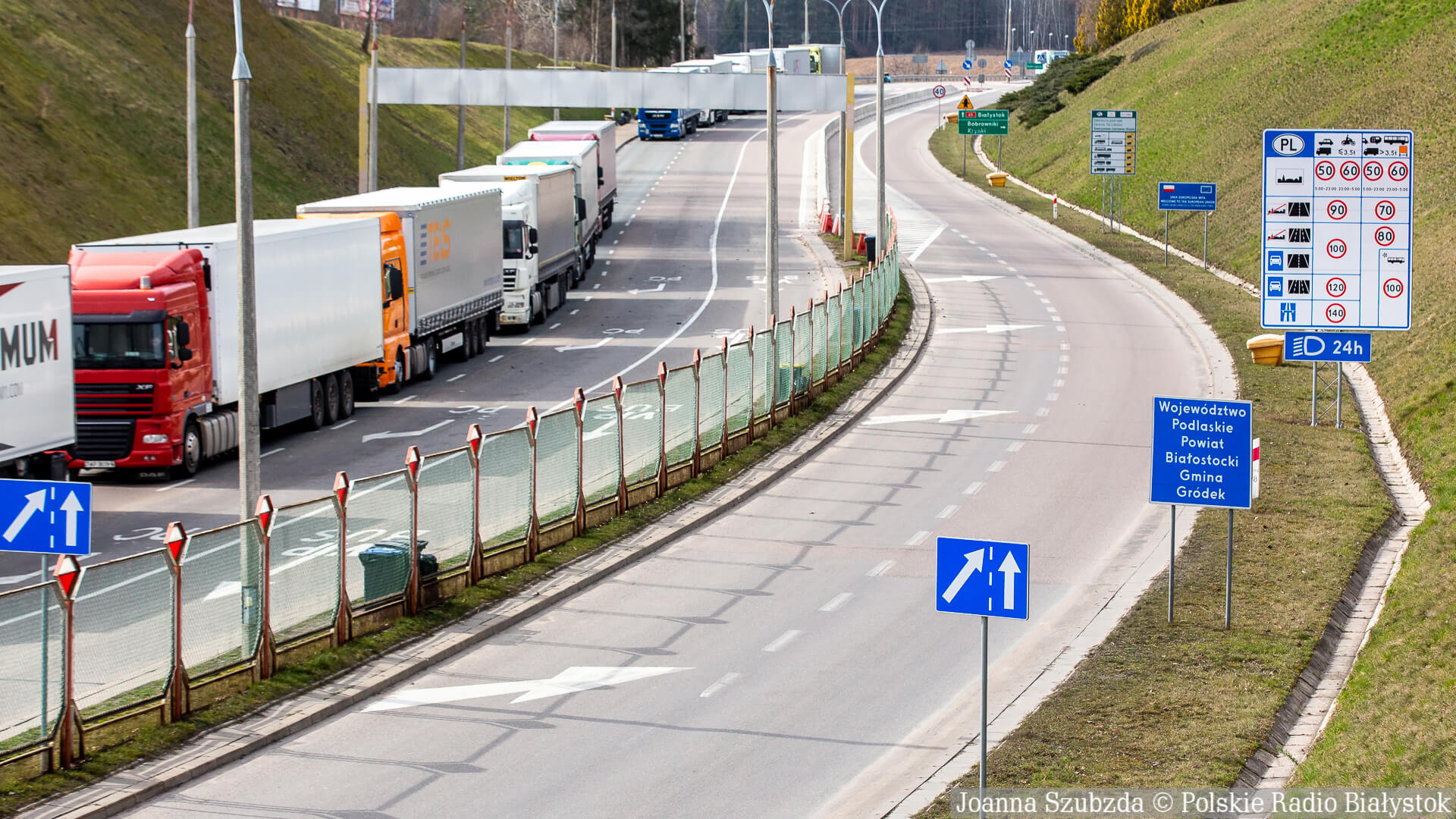Problemy z odprawami ciężarówek na polsko-białoruskich przejściach