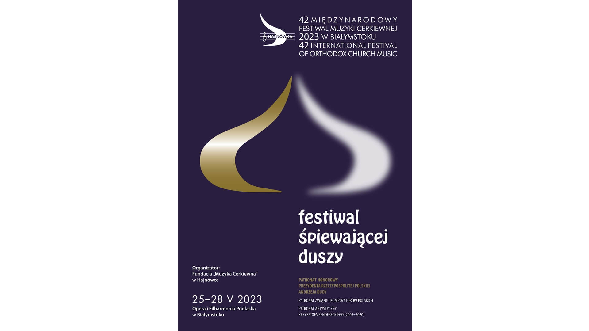 Rozpoczyna się 42. Międzynarodowy Festiwal Muzyki Cerkiewnej "Hajnówka 2023" w Białymstoku