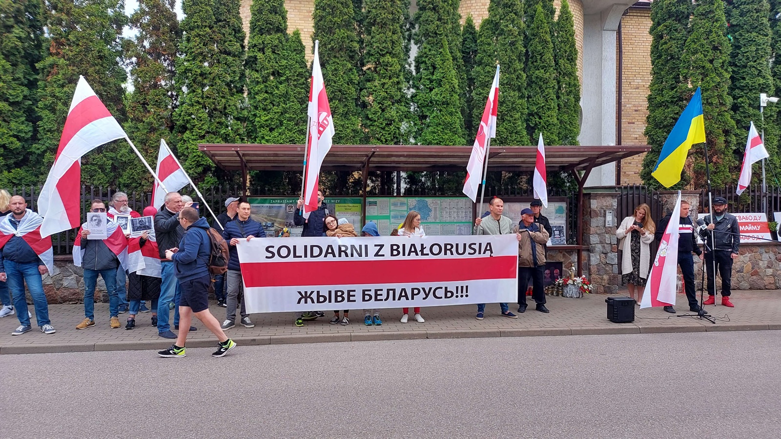 Dzień Międzynarodowej Solidarności z Białorusią - pikieta w Białymstoku