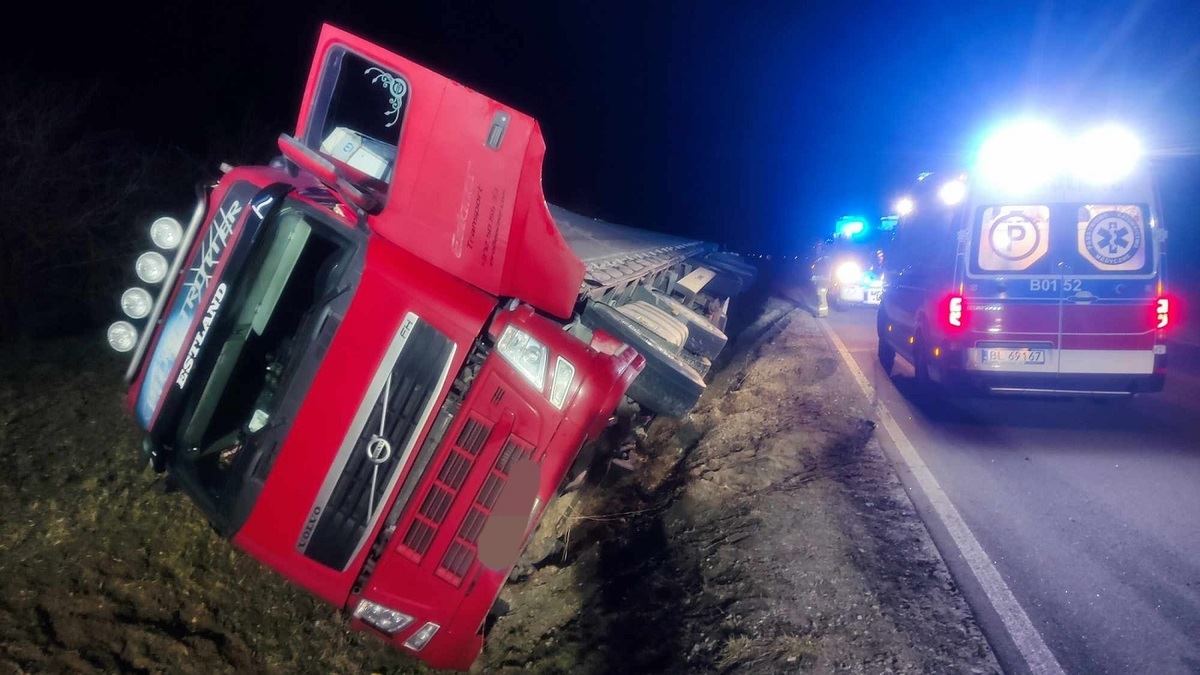Grajewska policja zatrzymała pijanego kierowcę ciężarówki - miał prawie trzy promile alkoholu we krwi