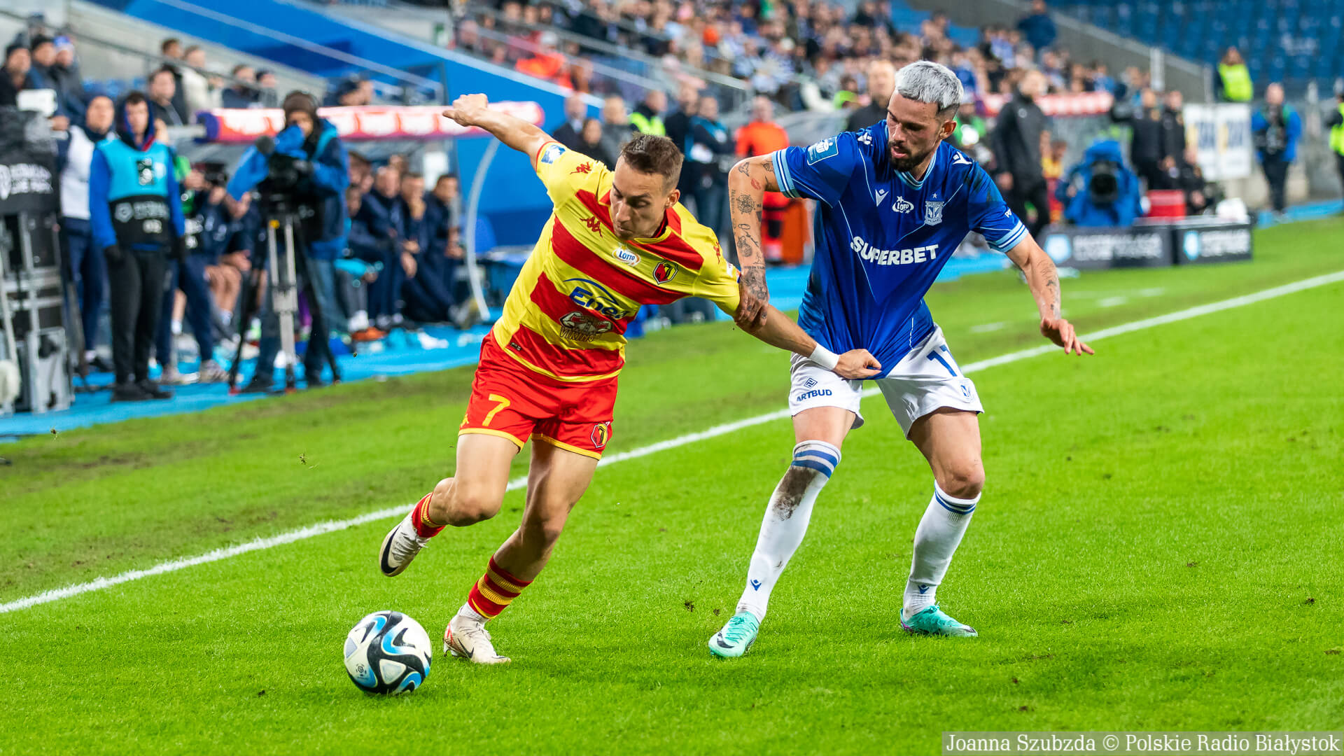 Jagiellonia Białystok zremisowała z Lechem Poznań, chociaż przegrywała 0:3 [zdjęcia]
