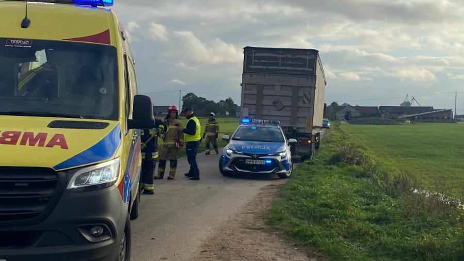Wypadek w miejscowości Srebrna k. Szumowa - nie żyje 14-latek