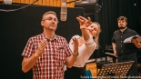 W Studiu Rembrandt Polskiego Radia Białystok powstaje słuchowisko "Głosy ciemności", fot. Sylwia Krassowska