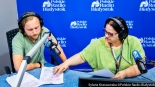 Czytanie fragmentów powieści "Nad Niemnem" Elizy Orzeszkowej w Polskim Radiu Białystok, fot. Sylwia Krassowska