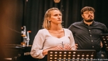 W Studiu Rembrandt Polskiego Radia Białystok powstaje słuchowisko "Głosy ciemności", fot. Sylwia Krassowska