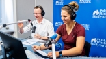 Czytanie fragmentów powieści "Nad Niemnem" Elizy Orzeszkowej w Polskim Radiu Białystok, fot. Sylwia Krassowska