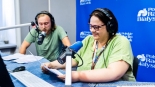Czytanie fragmentów powieści "Nad Niemnem" Elizy Orzeszkowej w Polskim Radiu Białystok, fot. Sylwia Krassowska