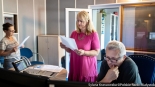 Czytanie fragmentów powieści "Nad Niemnem" Elizy Orzeszkowej w Polskim Radiu Białystok, fot. Sylwia Krassowska