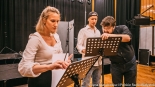 W Studiu Rembrandt Polskiego Radia Białystok powstaje słuchowisko "Głosy ciemności", fot. Sylwia Krassowska