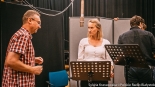 W Studiu Rembrandt Polskiego Radia Białystok powstaje słuchowisko "Głosy ciemności", fot. Sylwia Krassowska