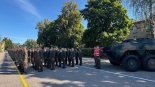 Żołnierze z Suwalszczyzny i Augustowszczyzny na uroczystym apelu, 14.08.2024, fot. Anna Auron-Wasilewska