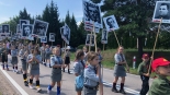 79. rocznica Obławy Augustowskiej - uroczystości w Gibach, 12.07.2024, fot. Karol Prymaka