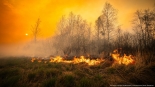 Pożar w Biebrzańskim Parku Narodowym, 20.04.2025, fot. mł. asp. Łukasz Rutkowski/Państwowa Straż Pożarna