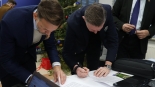 Spotkanie w Starostwie Powiatowym w Białymstoku ws. dróg i wiaduktów w Łapach, 31.12.2024, fot. Starostwo Powiatowe w Białymstoku