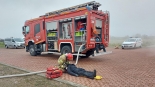 Ćwiczenia strażaków w Łapach, 11.2024, fot. Grzegorz Pilat