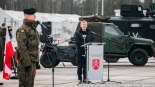 Paweł Bejda, uroczystość przekazania dowodzenia operacją Bezpieczne Podlasie, Karakule, 31.01.2025, fot. Joanna Szubzda