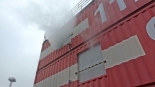 Ćwiczenia strażaków w Łapach, 11.2024, fot. Grzegorz Pilat