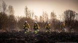 Pożar w Biebrzańskim Parku Narodowym, 21.04.2025, fot. mł. asp. Łukasz Rutkowski/Państwowa Straż Pożarna
