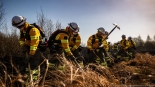 Pożar w Biebrzańskim Parku Narodowym, 21.04.2025, fot. mł. asp. Łukasz Rutkowski/Państwowa Straż Pożarna