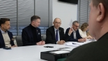 Spotkanie w Starostwie Powiatowym w Białymstoku ws. dróg i wiaduktów w Łapach, 31.12.2024, fot. Starostwo Powiatowe w Białymstoku