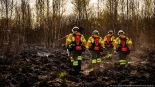 Pożar w Biebrzańskim Parku Narodowym, 21.04.2025, fot. mł. asp. Łukasz Rutkowski/Państwowa Straż Pożarna
