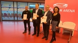 Podpisanie listu intencyjnego ws. napisu "Jagiellonia Białystok, 9.01.2025, fot. Marcin Mazewski