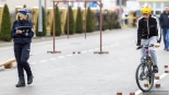 Powiatowy konkurs z zakresu bezpieczeństwa ruchu drogowego w Łomży, 14.04.2025, fot. Paweł Wądołowski