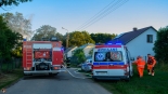 Pożar domu w Zalesiu pod Siemiatyczami, 3.07.2025, fot. Łukasz Charlak/ Siemiatycze112