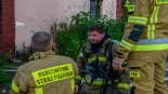 Pożar domu w Zalesiu pod Siemiatyczami, 3.07.2025, fot. Łukasz Charlak/ Siemiatycze112
