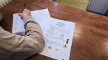 Powiatowy konkurs z zakresu bezpieczeństwa ruchu drogowego w Łomży, 14.04.2025, fot. Paweł Wądołowski