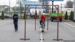 Powiatowy konkurs z zakresu bezpieczeństwa ruchu drogowego w Łomży, 14.04.2025, fot. Paweł Wądołowski