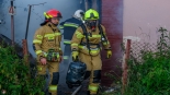 Pożar domu w Zalesiu pod Siemiatyczami, 3.07.2025, fot. Łukasz Charlak/ Siemiatycze112