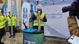 W Przedsiębiorstwie Energetyki Cieplnej w Suwałkach wmurowano akt erekcyjny pod budowę nowych kotłów parowych na biomasę, 11.04.2025, fot. Iza Kosakowska