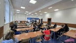 Powiatowy konkurs z zakresu bezpieczeństwa ruchu drogowego w Łomży, 14.04.2025, fot. Paweł Wądołowski