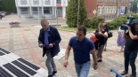 Działacze partii Razem złożyli petycję ws. zmiany nazwy ulicy "Łupaszki", 23.07.2025, fot. Aneta Łaski