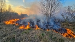 Pożar w Biebrzańskim Parku Narodowym, 20.04.2025, fot. Paweł Wądołowski