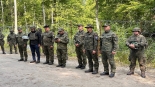 Funkcjonariusze upamiętnili śp. sierż. Mateusza Sitka przy granicy, 6.06.2025, źródło: Straż Graniczna