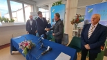 Podpisanie umowy na budowę hali gimnastycznej w Augustowie, 9.10.2024, fot. Iza Kosakowska