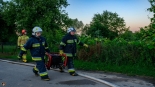 Pożar domu w Zalesiu pod Siemiatyczami, 3.07.2025, fot. Łukasz Charlak/ Siemiatycze112