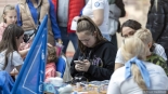 "Piknik z Autyzmem" w łomżyńskiej Galerii Veneda, 12.04.2025, fot. Paweł Wądołowski