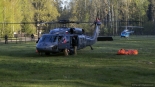 Helikoptery użyte do gaszenia pożaru w Biebrzańskim Parku Narodowym, 21.04.2025, fot. Paweł Wądołowski