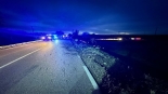 Wypadek w pobliżu miejscowości Szuszalewo, fot. KP PSP Sokółka