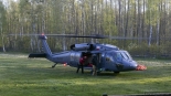 Helikoptery użyte do gaszenia pożaru w Biebrzańskim Parku Narodowym, 21.04.2025, fot. Paweł Wądołowski